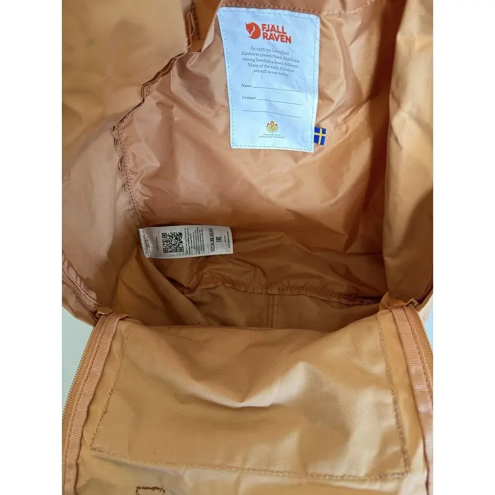 Fjallraven Kanken Classic Backpack Peach Sand Terracotta Brown Daypack Bag